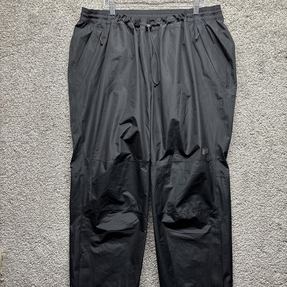 REI Co-op‎ Gore-Tex Rain Black Waterproof Shell Hiking Zip Ankle Pants Mens 3XL